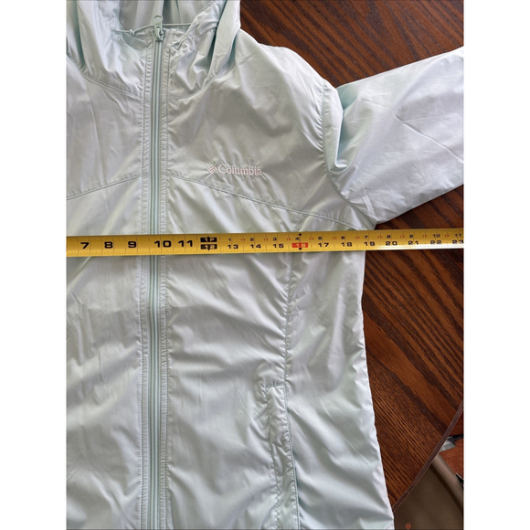 Columbia Women’s Arcadia II Mint Green Jacket/Rain Coat Size Small Brand New - Picture 6 of 7